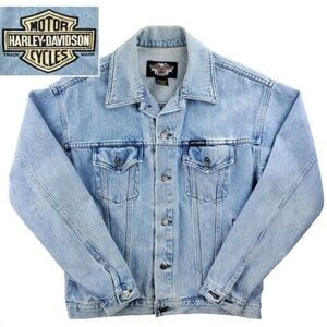Men’s Vintage Harley-Davidson Denim Jacket Size XL